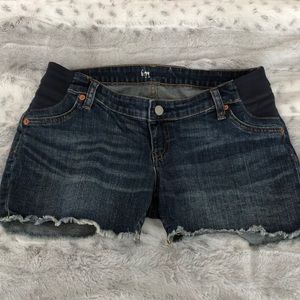 Gap cut off maternity shorts